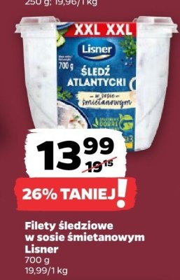 Filety śledziowe w sosie śmietanowym promocja w Netto