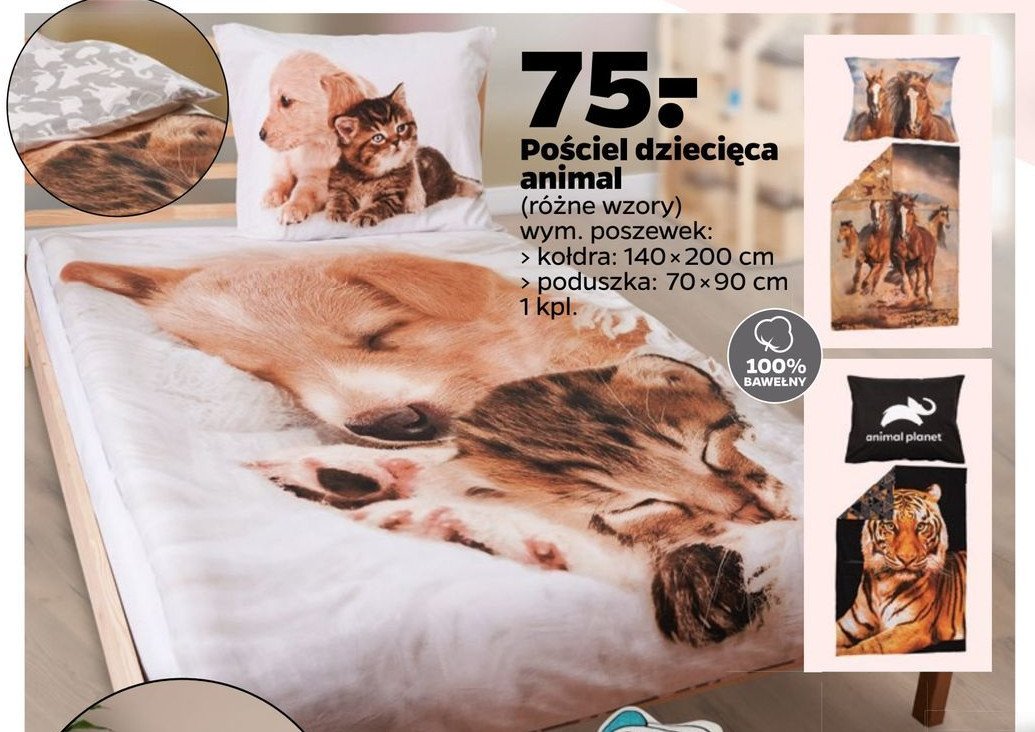 Po艣ciel dzieci臋ca 140 x 200 +70 x 90 cm promocja