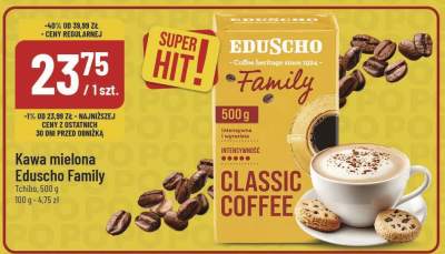 Kawa mielona Eduscho Family Tchibo promocja w POLOmarket