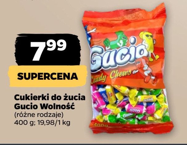 Cukierki owocowe gucio Wolność promocja