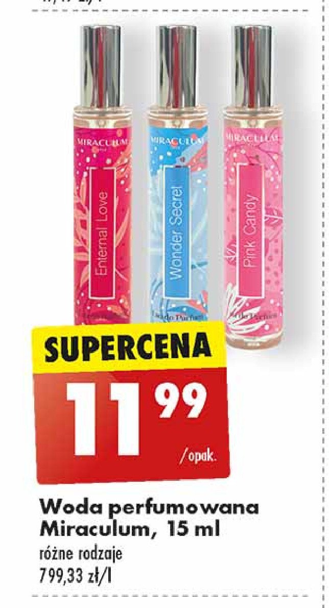 Woda perfumowana pink candy Miraculum promocja