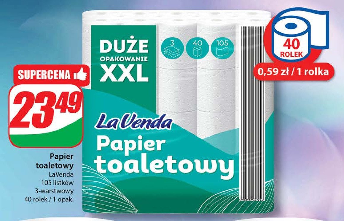 Papier toaletowy Lavenda promocja