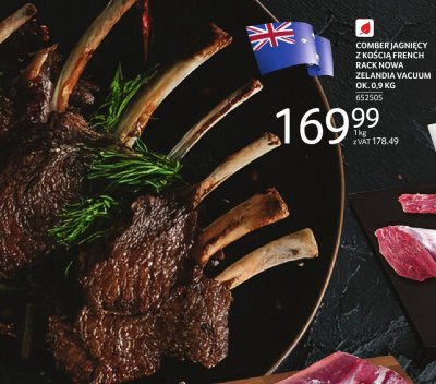 Comber jagnięcy z kością French rack nowa Zelandia Vacuum ok. 0,9 kg promocja w Selgros