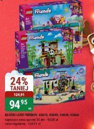 Klocki LEGO Friends 42613, 42614, 42618, 42666 promocja w bi1