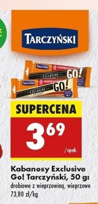 Kabanos wieprzowy Tarczy艅ski exclusive go! promocja