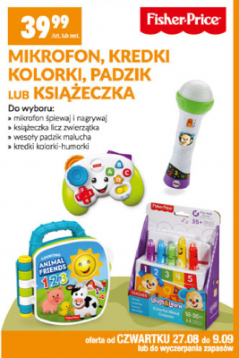 Książeczka liczymy zwierzątka 1 2 3 Fisher-price promocja