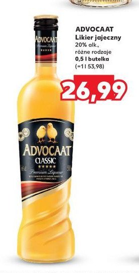 Likier Advocaat classic promocja w Kaufland
