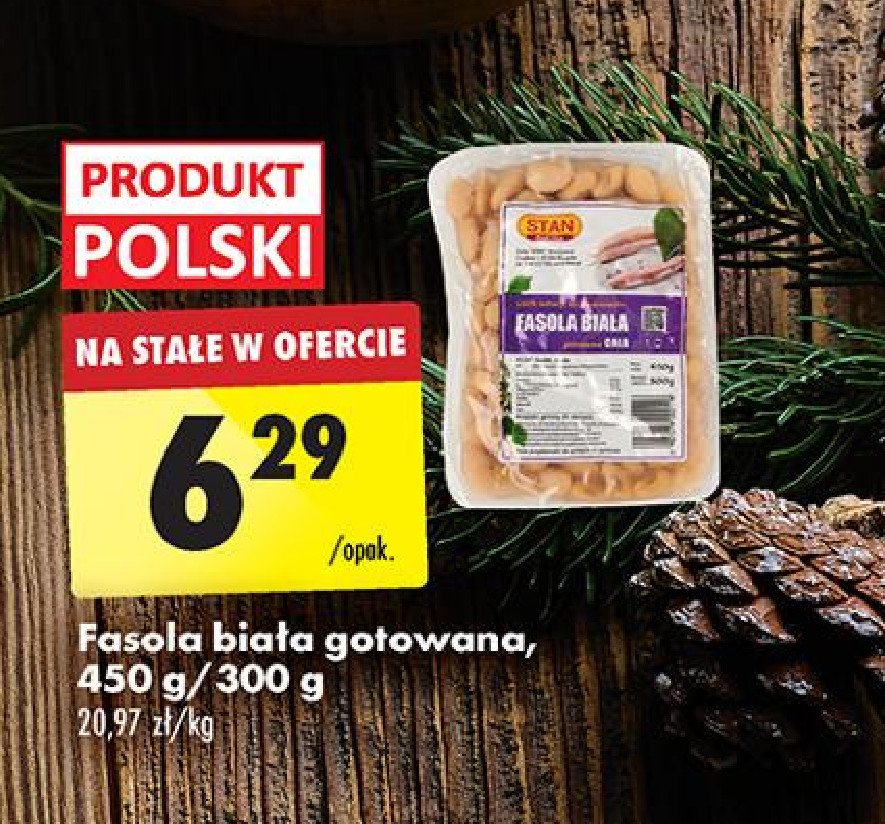 Fasola biała gotowana cała Stan promocja