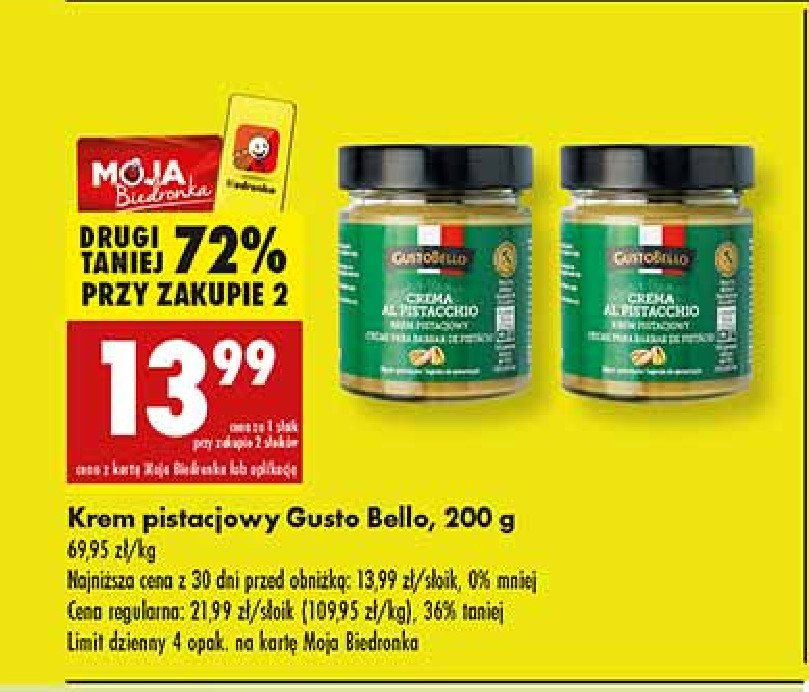 Krem pistacjowy Gustobello promocja