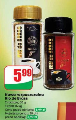 Kawa rozpuszczalna Rio de Brass promocja w Dino