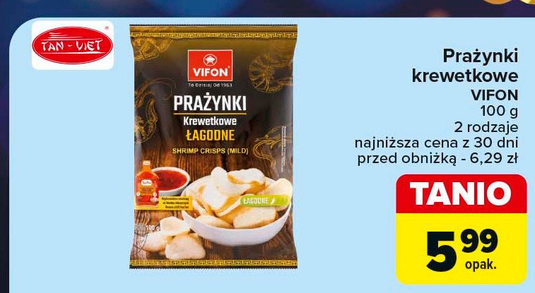 Prażynki krewetkowe pikantne Vifon promocja