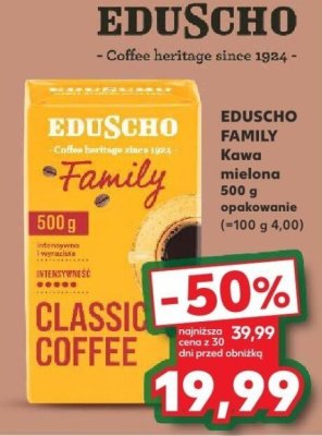 Kawa mielona EDUSCHO FAMILY promocja w Kaufland