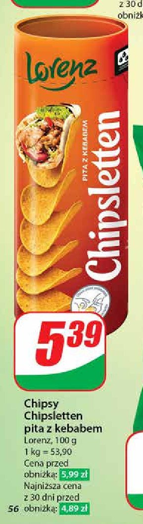 Chipsy pita z kurczaka Lorenz chipsletten promocja