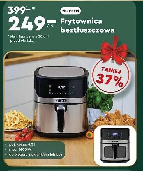 Frytkownica beztłuszczowa N'oveen promocja w Biedronka