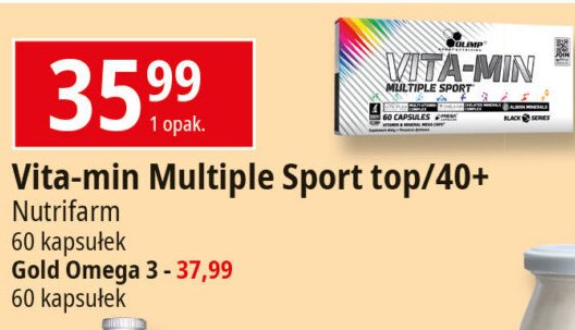 Kapsułki z witaminami 40+ Olimp sport nutrition promocja w Leclerc