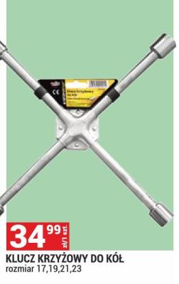 KLUCZ KRZYŻOWY DO KÓŁ rozmiar 17,19,21,23 promocja w Merkury Market