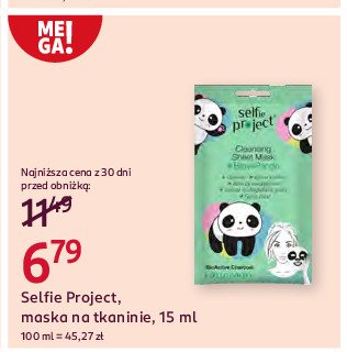 Maseczka do twarzy panda Selfie project promocja