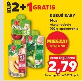 Mus jabłko-truskawka-marchew Kubuś baby promocja