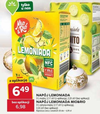 Napój lemoniada Mio&Rio różne smaki promocja w Stokrotka