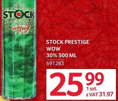 Stock Prestige WÓW 30% 500 ML promocja w Selgros