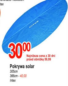 Pokrywa solarna śr. 366 cm Intex promocja