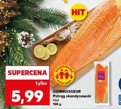 Pstrąg skandynawski filet CONNOISSEUR promocja w Kaufland