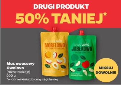 Mus owocowy, różne rodzaje DRUGI -50% promocja w Netto