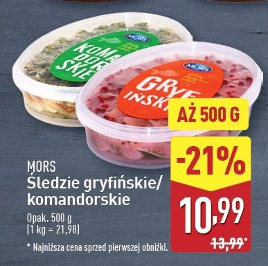 Filety śledziowe komandorskie Mors ryby promocja w Aldi