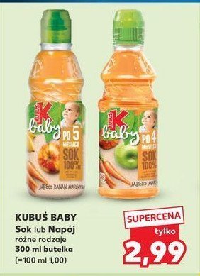Sok jab艂ko-banan-marchew Kubu艣 baby promocja