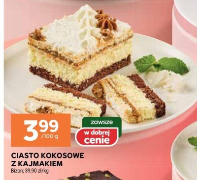 Ciasto kokosowe z kajmakiem Bizon promocja w Stokrotka