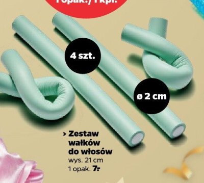 Zestaw wałków do włosów 21 cm promocja w Netto