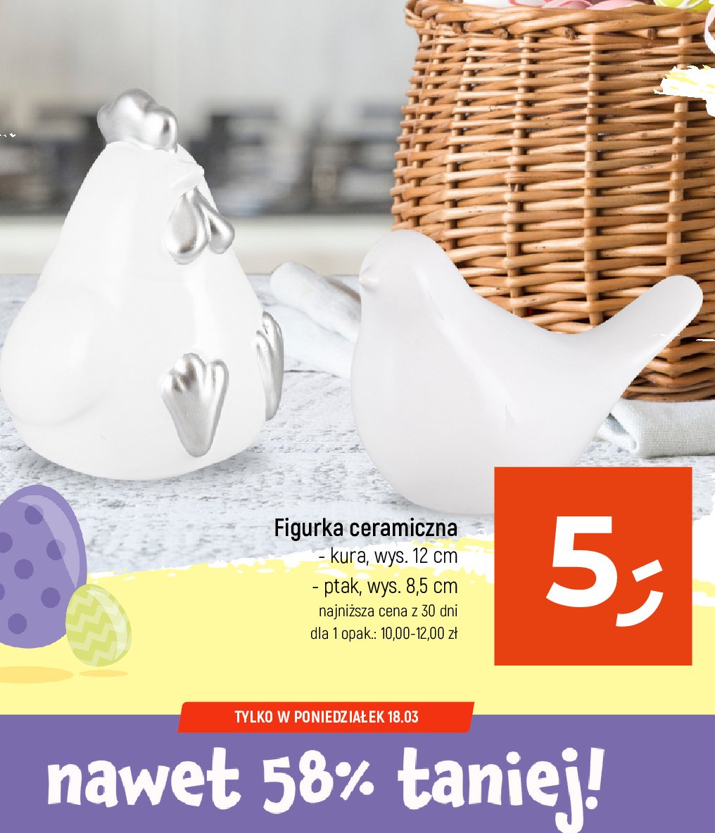 Figurka ceramiczna kura promocja