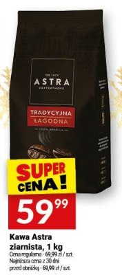 Kawa Astra ziarnista promocja w Twój Market