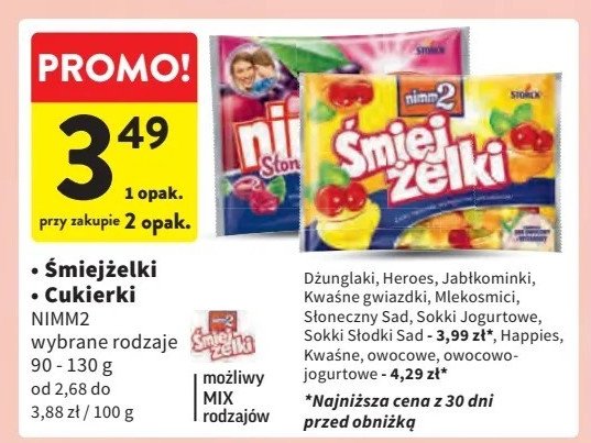 Żelki Nimm2 śmiejżelki jogurtowe promocja