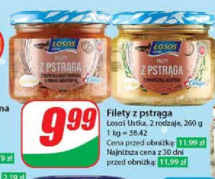 Filety z pstrąga z papryką marynowaną Łosoś ustka promocja