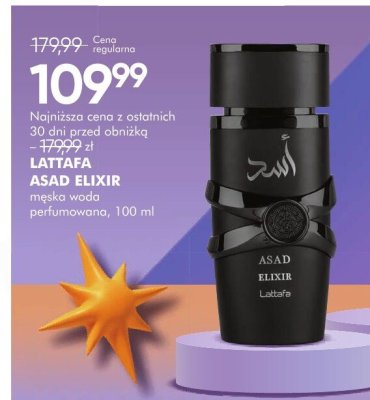 Perfumy męskie Lattafa Asad Elixir promocja w Super-Pharm