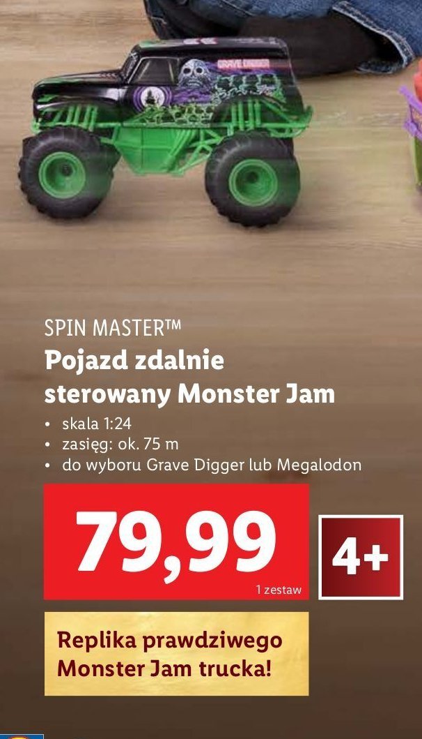 Pojazd monster jam grave digger Spin master promocja w Lidl