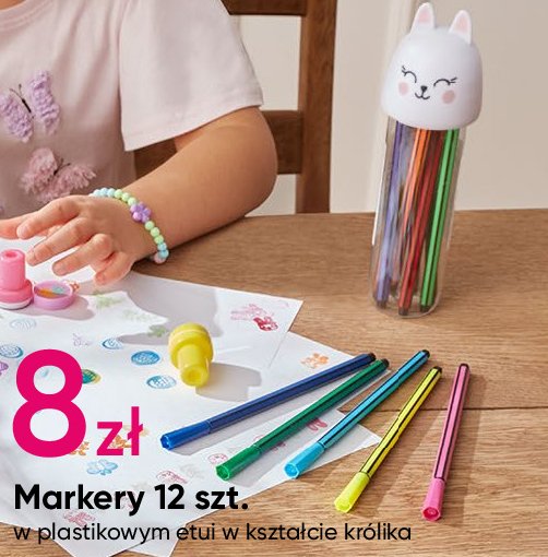 Markery w etui królika promocja w Pepco