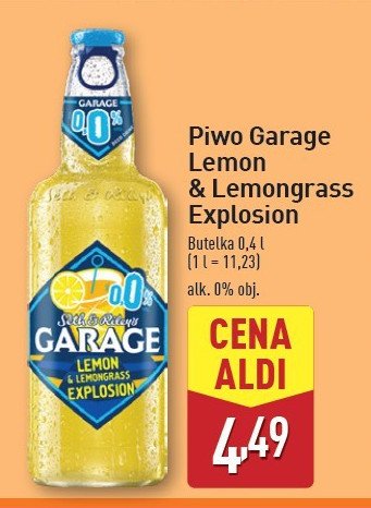 Piwo Garage lemon & lemongrass explosion promocja