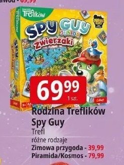 Gra Rodzina Treflików Spy Guy Trefl różne rodzaje Zimowa przygoda/Piramida/Kosmos promocja w Leclerc