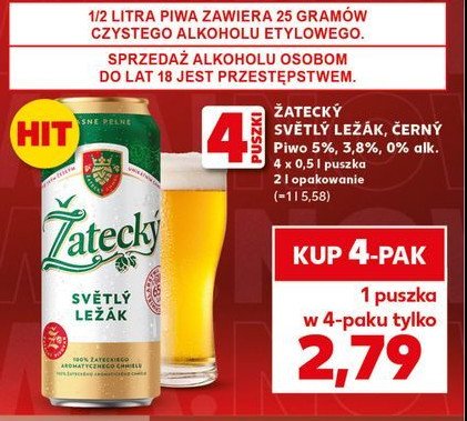 Piwo Zatecky 0% promocja