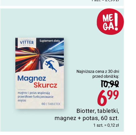 Magnez skurcz Vitter blue promocja