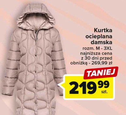 Kurtka damska ocieplana rozm. m-3xl promocja