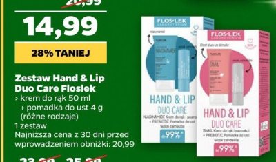 Zestaw kosmetyków Hand & Lip Duo Care: krem do rąk, pomadka ochronna, różne rodzaje promocja w Netto