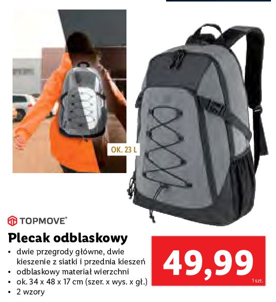 Plecak odblaskowy Topmove promocja