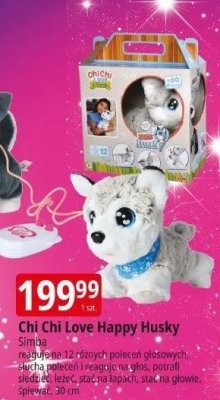 Maskotka Chi Chi Love Happy Husky promocja w Leclerc
