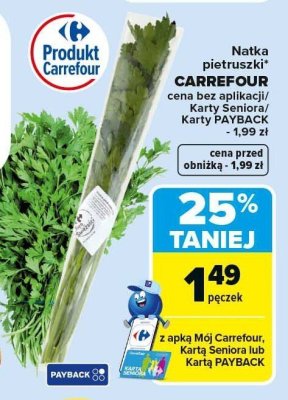 Natka pietruszki CARREFOUR promocja w Carrefour Market