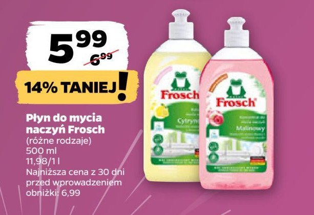 Balsam do naczyń cytrynowy Frosch promocja w Netto