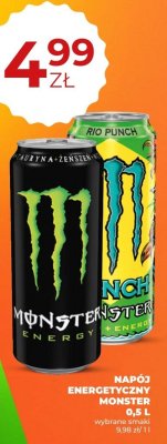 Napój energetyczny Monster 0,5 l promocja w Duży Ben