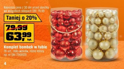 Komplet bombek w tubie promocja w OBI
